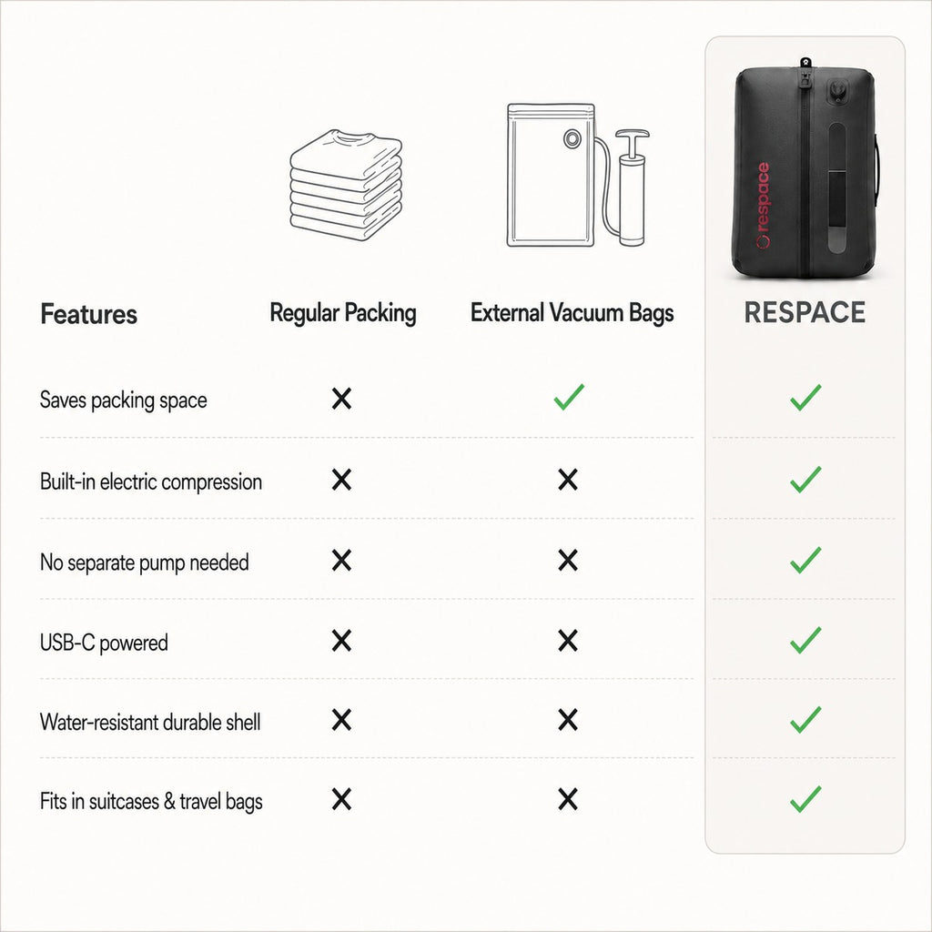 V2-Respace™Built-in electric compression Travel Kit