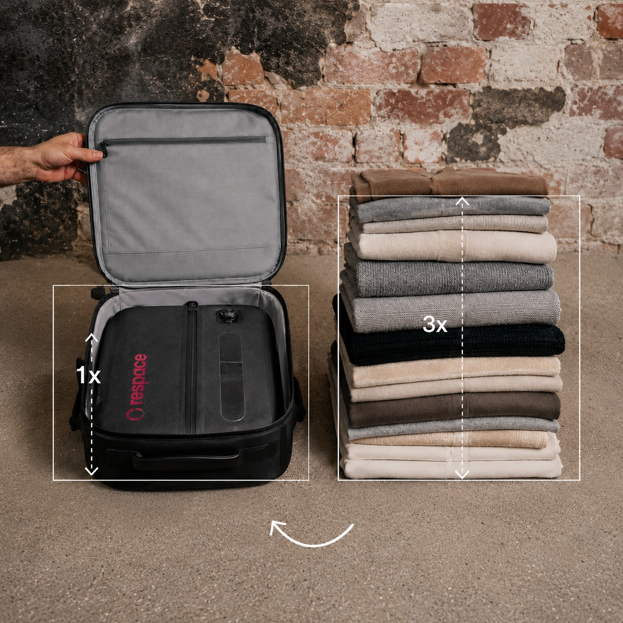 V2-Respace™Built-in electric compression Travel Kit
